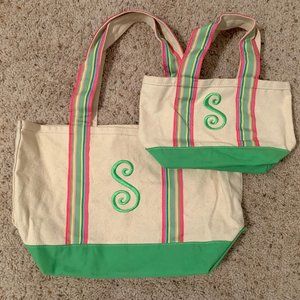 S Monogrammed Bags (pack of 2)